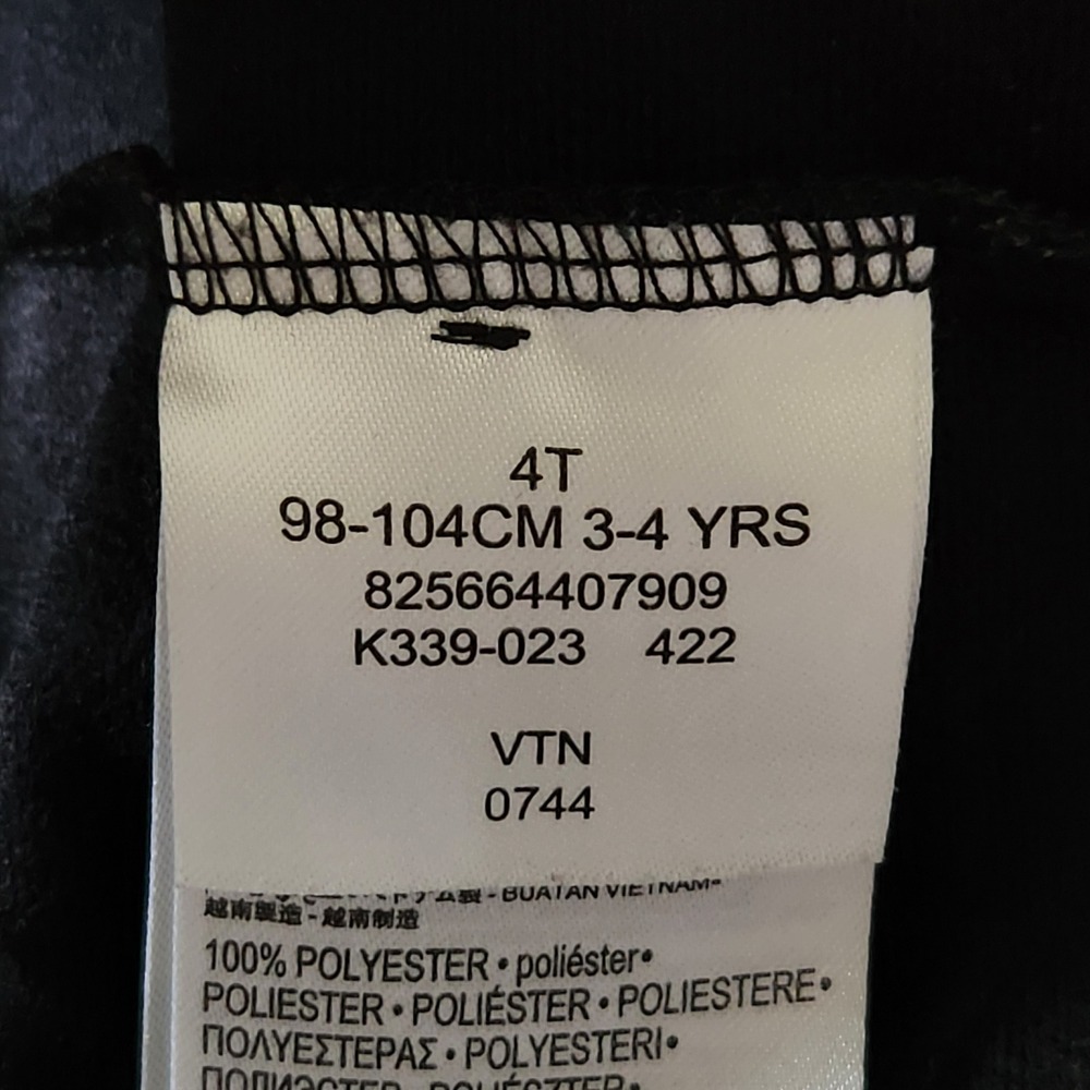 Nike Kids Just Do It 72 Track Jacket Black Red Full Zip Mock Neck 4T K339-023 - Picture 5 of 7